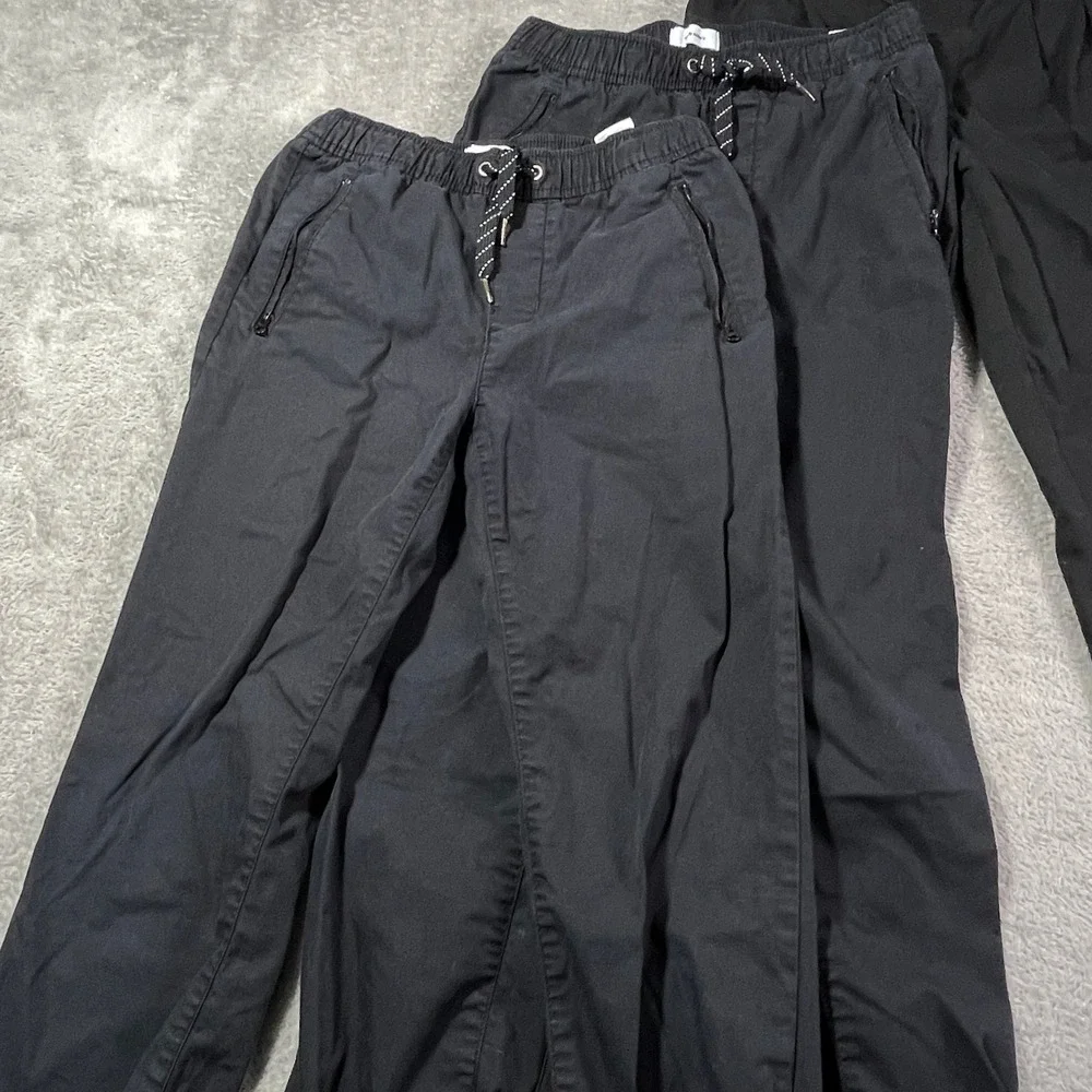 Bundle Old Navy Chaps Boys Pants School Uniform Black Adjustable Waist‎ 10-14